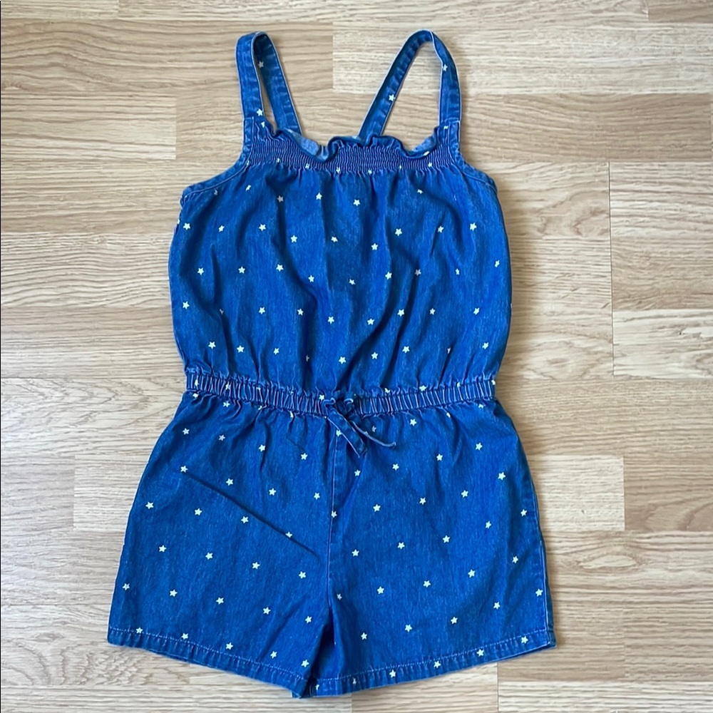 Kids Blue Denim Romper